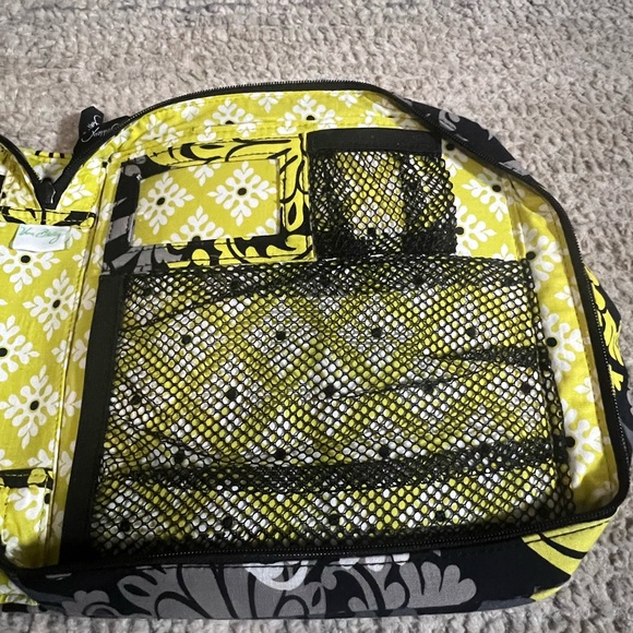 Vera Bradley Tech Organizer Case in "Baroque" Pattern Yellow And Black Zipper - Picture 5 of 7